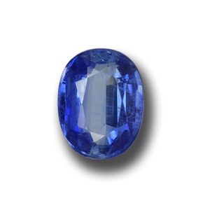 Cianite naturale blu da 1,39 ct, taglio ovale, VS-SI