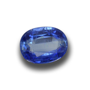Cianite naturale blu da 1,39 ct, taglio ovale, VS-SI