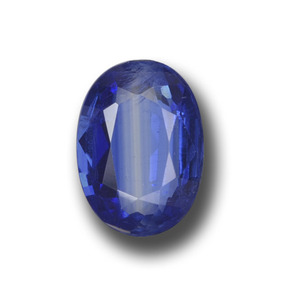 Cianite naturale blu da 2,31 ct, taglio ovale, VS-SI