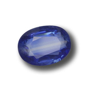 Cianite naturale blu da 2,31 ct, taglio ovale, VS-SI