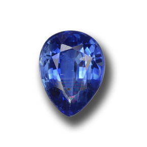 Cianite naturale blu da 2,76 ct, taglio a pera, VS-SI