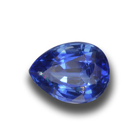 Cianite naturale blu da 2,76 ct, taglio a pera, VS-SI