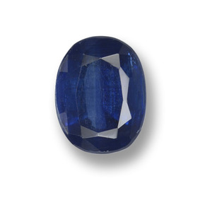 Cianite Blu scuro naturale da 1.74 ct, Taglio ovale, VS-SI