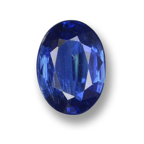 Cianite naturale blu da 1,68 ct, taglio ovale, VS-SI