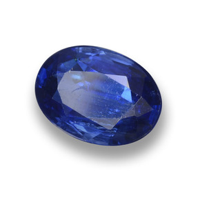 Cianite naturale blu da 1,68 ct, taglio ovale, VS-SI