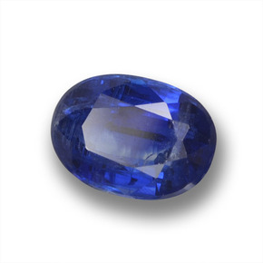 Cianite Blu scuro naturale da 1.30 ct, Taglio ovale, VS-SI