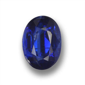 Cianite naturale blu da 1,01 ct, taglio ovale, VS-SI