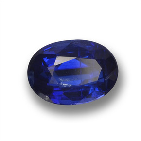 Cianite naturale blu da 1,01 ct, taglio ovale, VS-SI