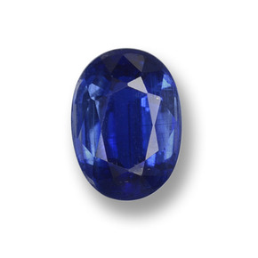 Cianite naturale blu da 0,87 ct, taglio ovale, VS-SI