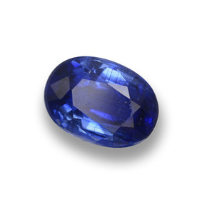 Cianite naturale blu da 0,87 ct, taglio ovale, VS-SI