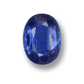 Cianite naturale blu da 0,92 ct, taglio ovale, VS-SI