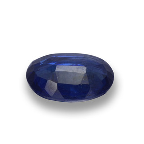 Cianite Blu scuro naturale da 0.87 ct, Taglio ovale, VS-SI