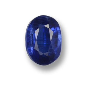 Cianite naturale blu da 0,79 ct, taglio ovale, VS-SI