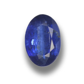 Cianite Blu scuro naturale da 1.22 ct, Taglio ovale, VS-SI