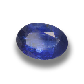 Cianite Blu scuro naturale da 1.22 ct, Taglio ovale, VS-SI