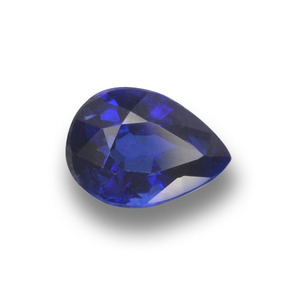 Cianite Blu scuro naturale da 1.02 ct, Forma a pera, VS-SI