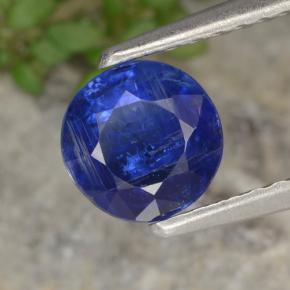 Cianite naturale blu da 0,82 ct, taglio rotondo, VS-SI