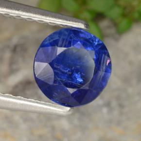 Cianite naturale blu da 0,82 ct, taglio rotondo, VS-SI
