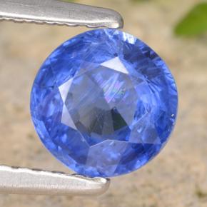 Cianite naturale blu da 0,93 ct, taglio rotondo, VS-SI