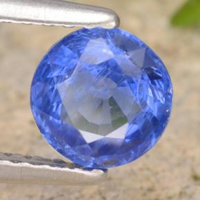 Cianite naturale blu da 0,93 ct, taglio rotondo, VS-SI