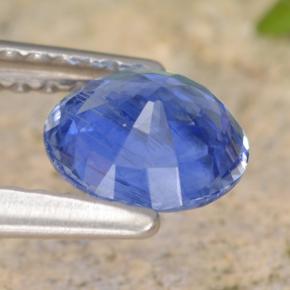 Cianite naturale blu da 0,93 ct, taglio rotondo, VS-SI