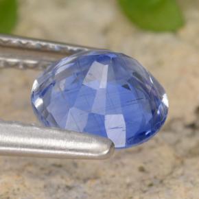 Cianite naturale blu da 0,93 ct, taglio rotondo, VS-SI