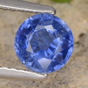 Cianite naturale blu da 0,98 ct, taglio rotondo, VS-SI