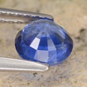 Cianite naturale blu da 0,98 ct, taglio rotondo, VS-SI