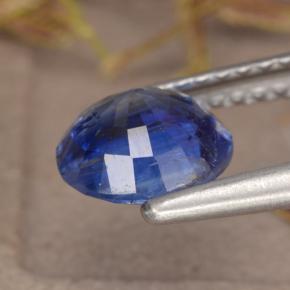 Cianite naturale blu da 1,38 ct, taglio rotondo, VS-SI