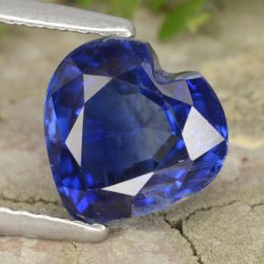Cianite naturale blu da 2,11 ct, a forma di cuore, VS-SI