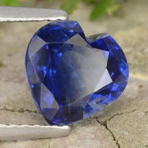 Cianite naturale blu da 2,11 ct, a forma di cuore, VS-SI