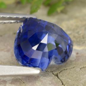 Cianite naturale blu da 2,11 ct, a forma di cuore, VS-SI