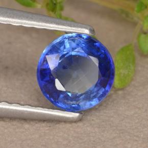 Cianite naturale blu da 0,81 ct, taglio rotondo, VS-SI