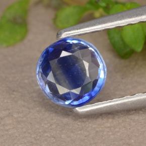 Cianite naturale blu da 0,53 ct, taglio rotondo, VS-SI