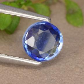 Cianite naturale blu da 0,53 ct, taglio rotondo, VS-SI