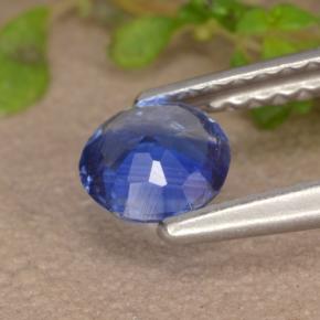 Cianite naturale blu da 0,53 ct, taglio rotondo, VS-SI