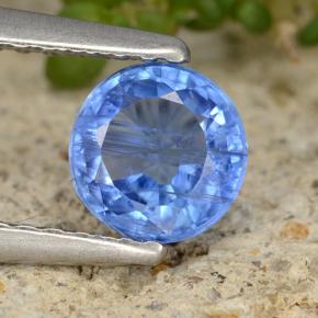 Cianite naturale blu da 0,76 ct, taglio rotondo, VS-SI