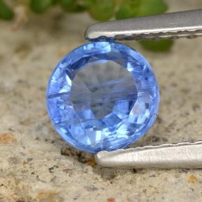 Cianite naturale blu da 0,76 ct, taglio rotondo, VS-SI