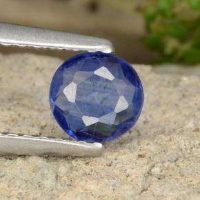 Cianite naturale blu da 0,54 ct, taglio rotondo, VS-SI