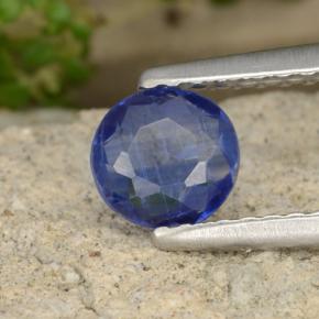 Cianite naturale blu da 0,54 ct, taglio rotondo, VS-SI