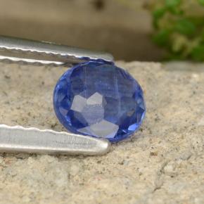 Cianite naturale blu da 0,54 ct, taglio rotondo, VS-SI