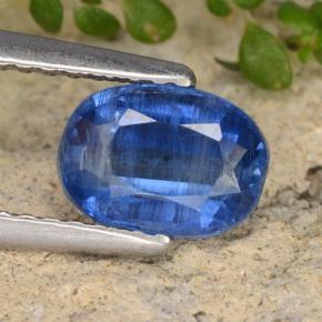 Cianite naturale blu da 1,27 ct, taglio ovale, SI