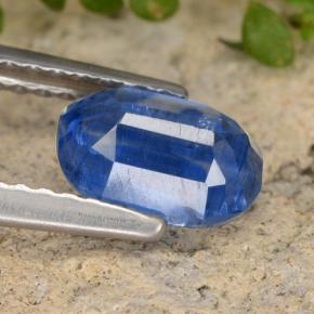 Cianite naturale blu da 1,27 ct, taglio ovale, SI
