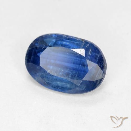 Cianite Blu scuro naturale da 0.98 ct, Ovale, SI