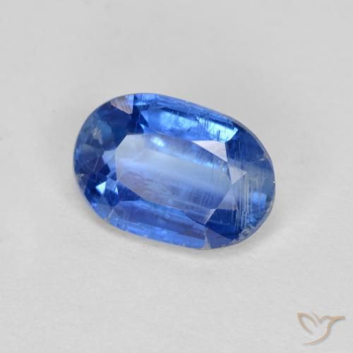 Cianite Blu scuro naturale da 1.07 ct, Ovale, SI