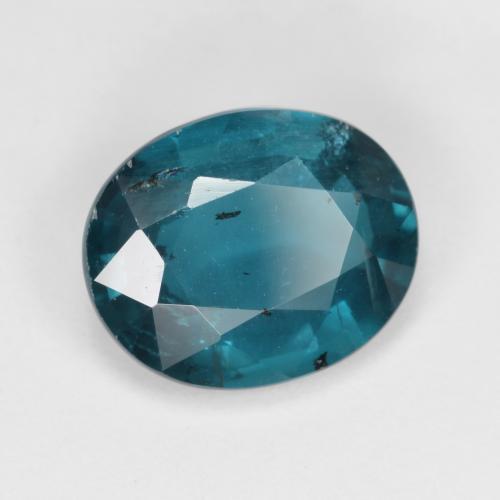 Cianite naturale turchese da 3,71 ct, taglio ovale, VS-SI