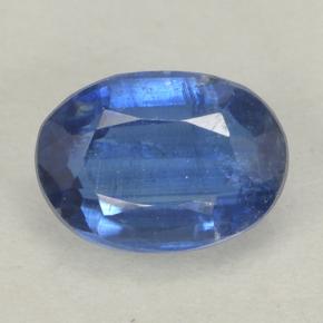 Cianite naturale blu da 1,12 ct, taglio ovale, VS-SI