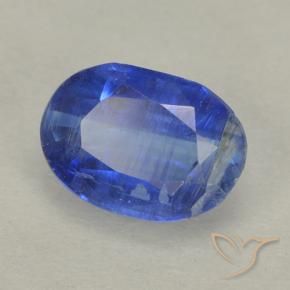 Cianite Blu scuro naturale da 0.87 ct, Ovale, VS-SI