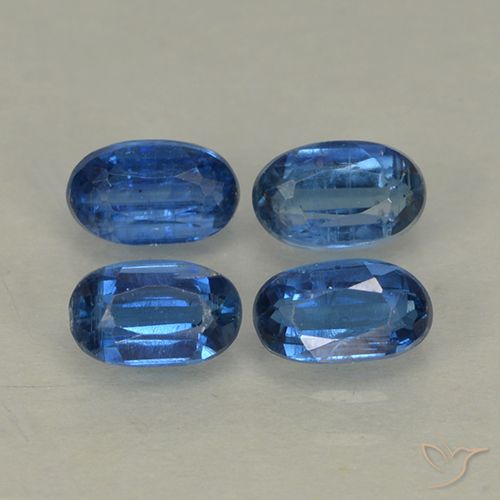 1.52ctw Naturale Blu scuro Cianite, Ovale, VS-SI