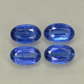 Cianite naturale blu da 1,40 ct, taglio ovale, VS-SI